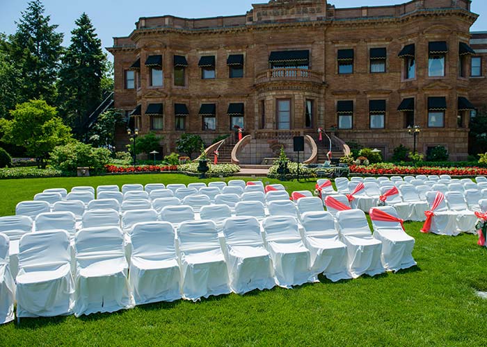 Festival - Resin Folding Chair with Covers Rental